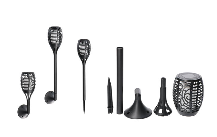 Vielseitig einsetzbar: Als Wandleuchte, im Blumenbeet und mit Verlängerung Vielseitig einsetzbar: Als Wandleuchte, im Blumenbeet und mit Verlängerung