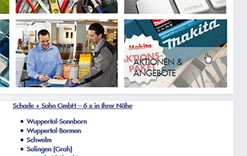 Die besten Angebote und heißesten Aktionen in Sachen Werkzeug und Baustoffe finden Sie auf www.schadeundsohn.de in der Rubrik "Aktionen und Angebote". Die besten Angebote und heißesten Aktionen in Sachen Werkzeug und Baustoffe finden Sie auf www.schadeundsohn.de in der Rubrik "Aktionen und Angebote".