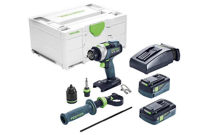 TPC 18/4 I-Basic QUADRIVE Zubehöre Mit intelligenten Zubehören und dem flexiblen Akku-System ist der TPC 18/4 I-Basic QUADRIVE Akku-Schlagbohrschrauber unaufhaltbar