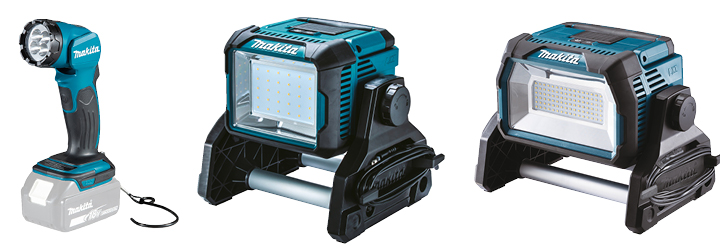 Makita DEADML Ultrahell, robust und flexibel: Das sind die neuen Makita Akku-Lampen